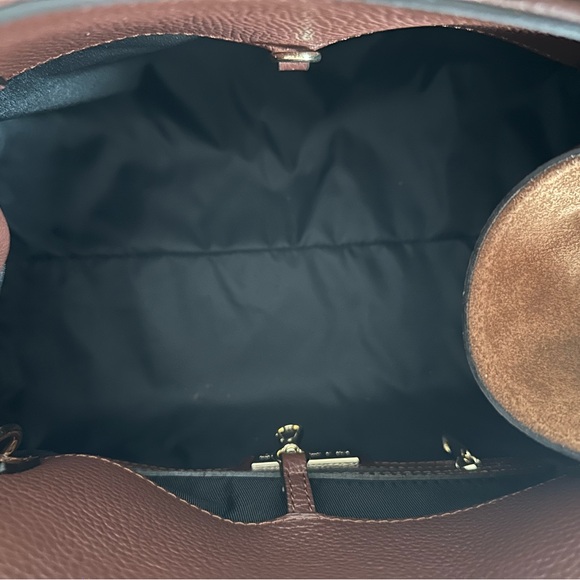 Viral Anna Paola Genuine Bruciato Brown Italian Leather & Suede Satchel Tot⦠- Picture 11 of 15